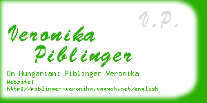 veronika piblinger business card